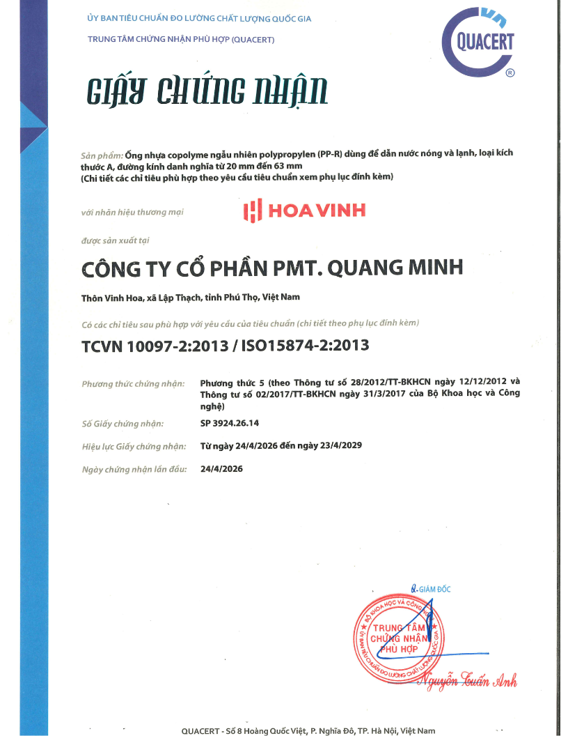 Hợp chuẩn - TCVN 10097-2:2013 / ISO 15874-2:2013
