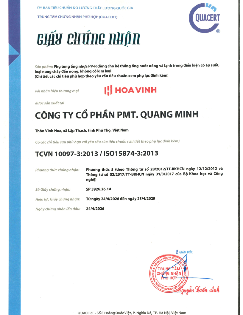 Hợp chuẩn - TCVN 10097-3:2013 / ISO 15874-3:2013