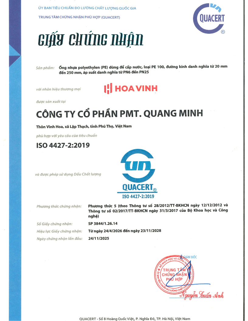 Hợp chuẩn - ISO 4427-2:2019