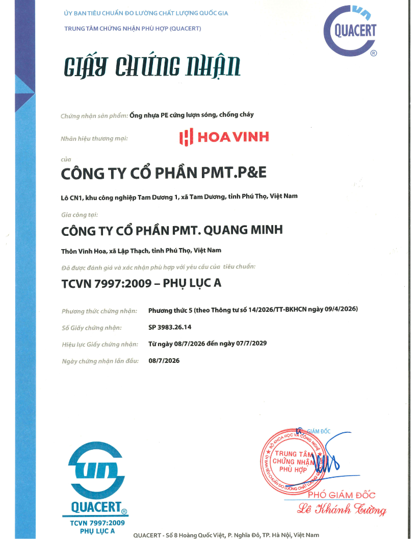 Hợp chuẩn - TCVN 7997:2009 - PHỤ LỤC A